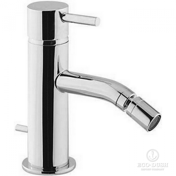 CISAL Less Minimal Смеситель однорычажный для биде на 1 отверстие с донным клапаном, цвет: хром