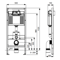 TECEbase 2.0 Комплект 5 в 1, унитаз TECE One, инсталяция для подвесного унитаза, клавиша смыва TECEloop белая, крепеж для монтажа, звукоизоляция