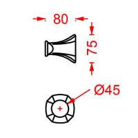 Artceram Civitas Крючок подвесной, одиночный, цвет: золото