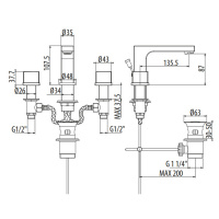 Gattoni Kubik Смеситель для ванны, цвет: bianco opaco