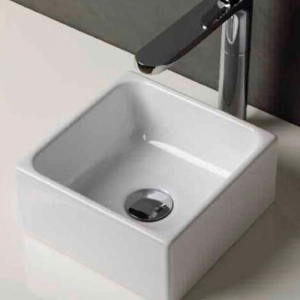 Azzurra Раковина-чаша 25x25x12 см, без отв., без перелива, цвет: белый