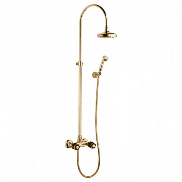 Смеситель для душа Bongio Fleur Noir, цвет: золото/черный фарфор