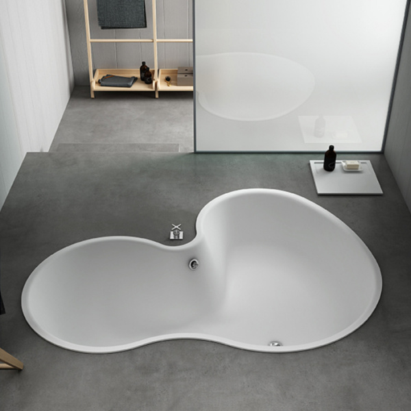 Agape DR Ванна встраиваемая 183.5x136.5x56.6 см, с отв. для подачи