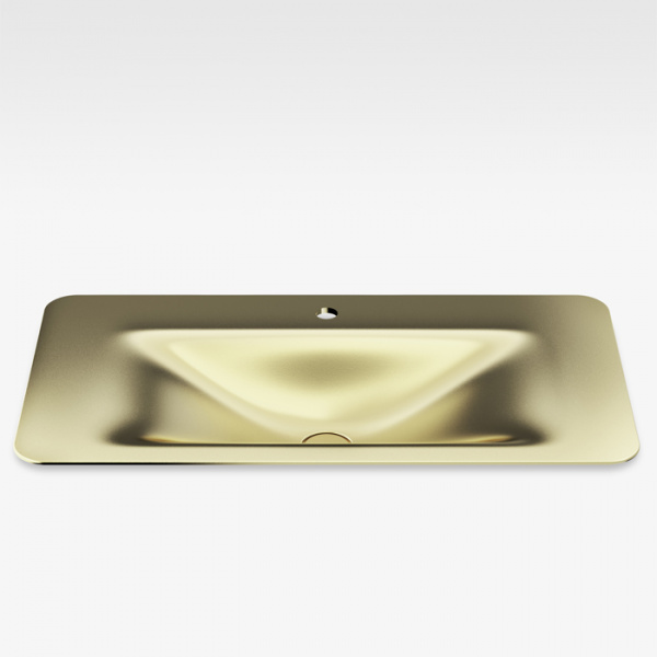 Armani Roca Baia Раковина 90x47 см, 1 отв., встраиваемая сверху, цвет: matt gold