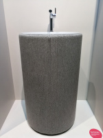 Bette Lux Oval Couture Раковина 55х90 см, 1 отв., с текстильным подиумом цвет: буро-серый