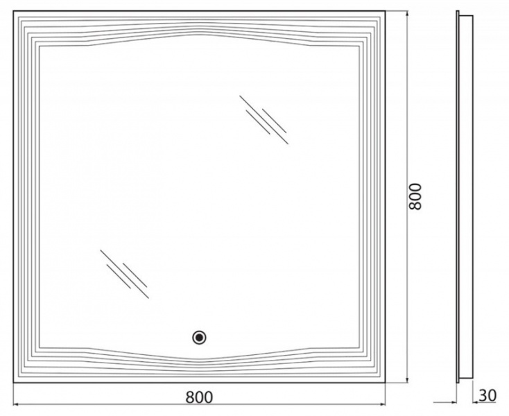 Зеркало BELBAGNO SPC-LNS