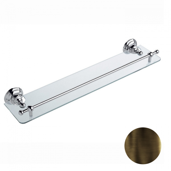 Nicolazzi Accessori Полочка 60 см, подвесной, цвет: тёмная бронза