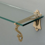 Devon&Devon Mayfair Полочка подвесной, стеклянная, цвет: золото