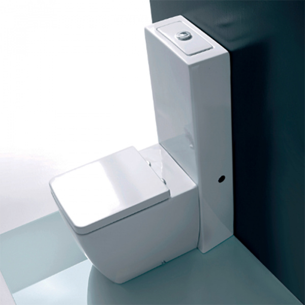 Kerasan Ego унитаз приставной 53х36см, белый с напольным бачком