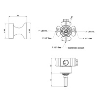 Встраиваемый переключатель Bongio Soffi, цвет: белый/хром