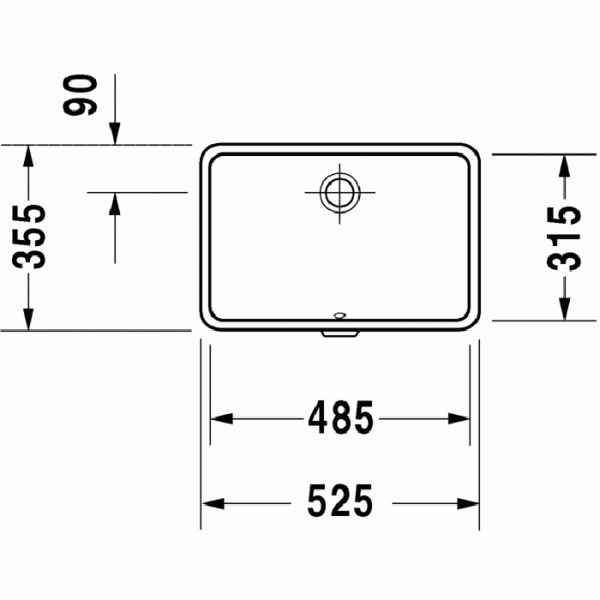 Duravit Vero Раковина 48 см, без отв., цвет: белый