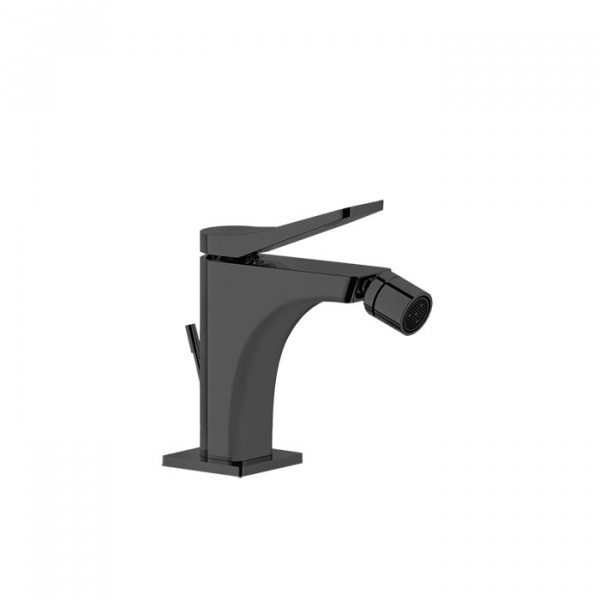Gessi Rilievo Смеситель для биде на 1 отв., с донным клапаном излив 114мм, цвет: black XL