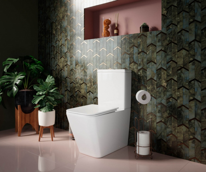 Напольный пристенный унитаз Cubic Ceramica Nova белый CN1803