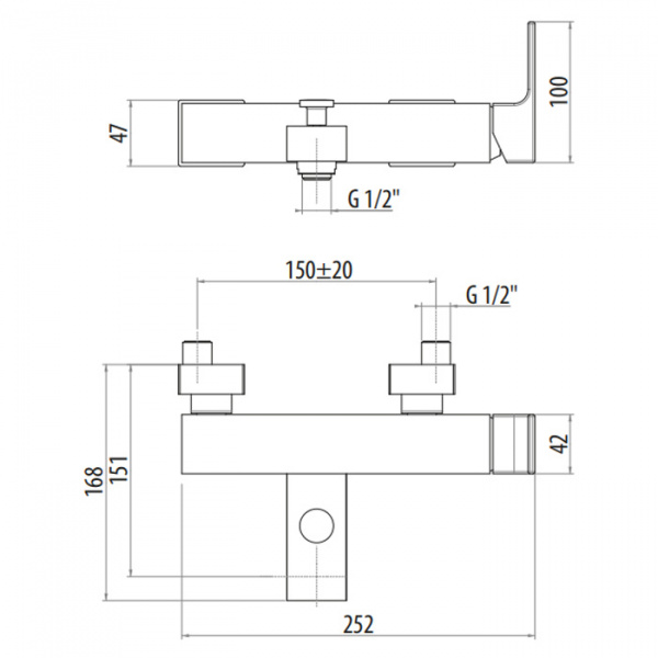 Gattoni Kubik Смеситель для ванны, цвет: Nero Opaco