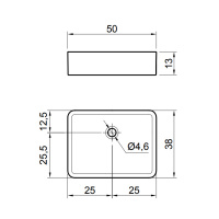 Antonio Lupi Servoretto Раковина 50х38 см, без отв., накладная, цвет: белый