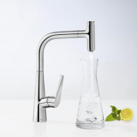 Hansgrohe Talis Select S, Смеситель для кухни, с выдвижным душем, Цвет: хром