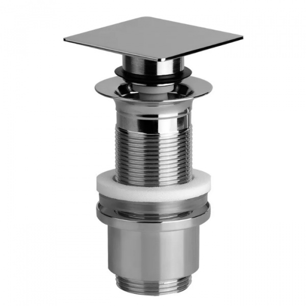 Gessi Автоматический донный клапан “Stop&Go” для раковины c переливом, цвет: хром