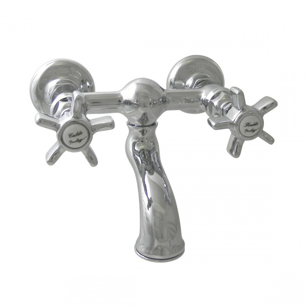 Nicolazzi Dames Anglaises Смеситель для раковины на 2 отверстия, настенный, излив: 92мм, цвет: хром