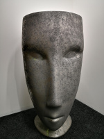 Kerasan Artwork Раковина 45x51x94.5 см, без отв., свободностоящая &quotMOLOCO&quot, слив в стену, цвет: белый/античная платина