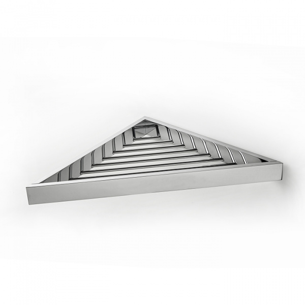 3SC SK Полочка-решетка 36х18хh3см, угловая, цвет: хром матовый