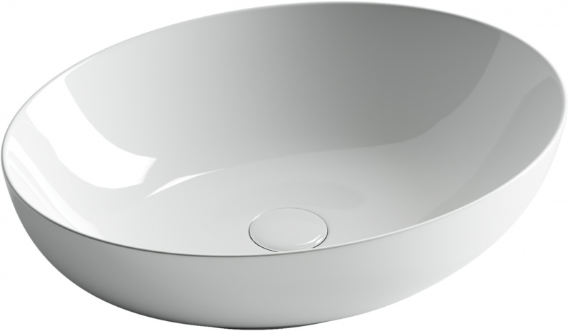 Умывальник чаша накладная овальная Element 520*395*130мм Ceramica Nova белый CN6017