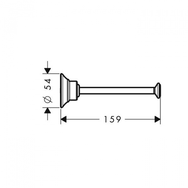 Axor Montreux Держатель ​для ​туалетной​ бумаги​, подвесной, цвет: полированное золото