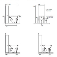 Kerasan Ego унитаз приставной 53х36см, цвет: белый