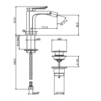 Gattoni Soffio Смеситель для биде с подвижным наконечником, однорычажный, цвет: хром
