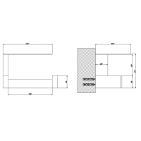 Gessi Rettangolo Держатель для туалетной бумаги с крышкой, подвесной, цвет: хром