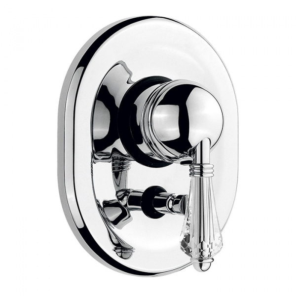 Nicolazzi Cristallo Встраиваемый смеситель для душа с переключением, 2 источника, цвет: хром