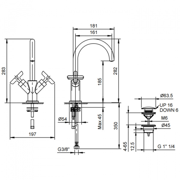 Fantini Icona Classic Смеситель для раковины, 1 отверстие, цвет: хром