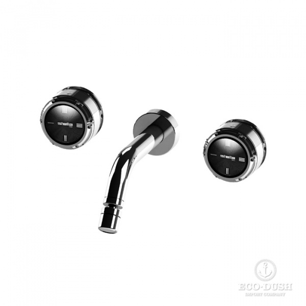 Stella Timeaster Встраиваемый смеситель для раковины 3868, круглая ручка d=65мм, цвет: хром