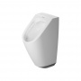 Duravit ME by Starck Писсуар Rimless электронный писсуар с питанием от батареек, c HygieneGlaze, без смывного края, подача воды сзади, с вытяжкой, сток горизонтальный (с мушкой)