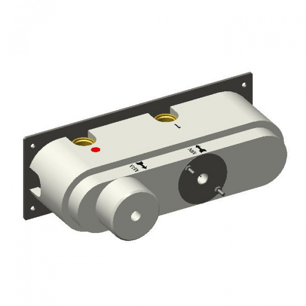 Carimali Встраиваемая часть для горизонтального прогресивного смесителя c держателем для душа, 3 выхода,.цвет: хром