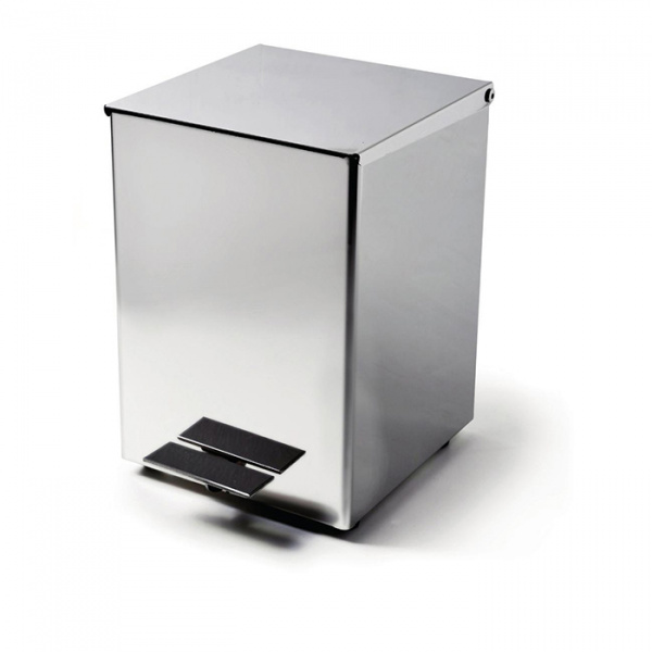 3SC Hotel Ведро 5 л. 18x22xh26 см, с педалью, с крышкой и механизмом softclose, из нерж.стали, цвет: хром