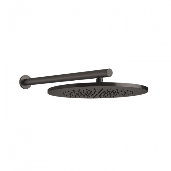 Gessi 316 Душевая головка шарнирная для настенного крепления на 1/2&quot, Ø350мм, цвет: brushed black metal pvd