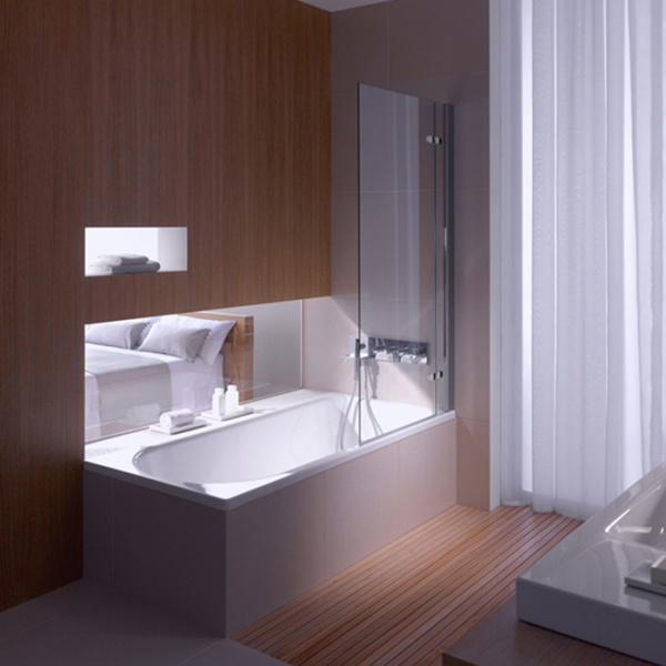 Bette Ocean Ванна с шумоизоляцией пристенная, 170х80х45см, перелив спереди, BetteGlasur® Plus, антислип, с комплектом ножек