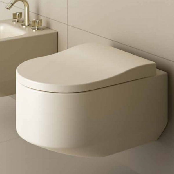 Armani Roca Baia Унитаз подвесной 56x38x30см безободковый, цвет: greige