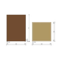 Decor Walther Wood PK Корзина для бумаги 18x18x25см, настольная, цвет: темный ясень