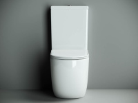 Напольный пристенный унитаз Metropol Rimless Ceramica Nova белый CN4001