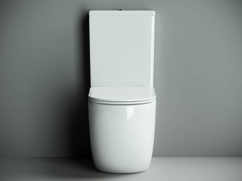 Напольный пристенный унитаз Metropol Rimless Ceramica Nova белый CN4001