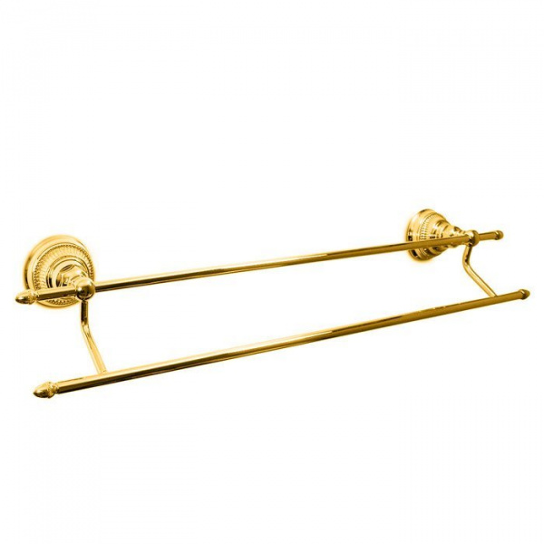 Nicolazzi Impero Полотенцедержатель двойной, подвесной, цвет: золото