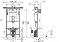 Скрытая система инсталляции для сухой установки, арт.AM102/1120