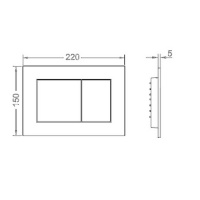 TECE TECEnow Панель смыва для унитаза, цвет: черный матовый