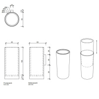 Decor Walther Mikado WMB Стакан для зубных щеток, подвесной, цвет: золото