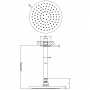 Gessi Inciso Верхний душ Ø20 см, потолочный, цвет: хром