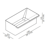 Agape Marsiglia Ванна отдельностоящая 149x87x57.5 см, с полкой