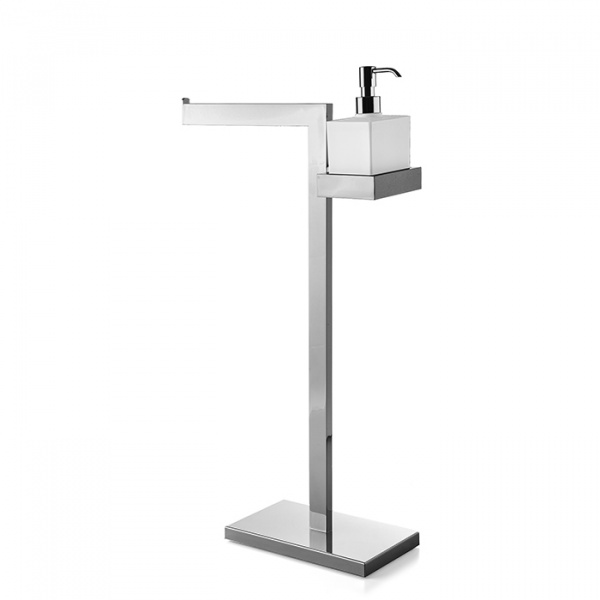 3SC SK Напольная стойка, 63см, с полотенцедержателем и мыльницей, цвет: хром матовый