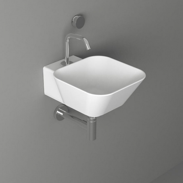 Simas Wave Раковина 33.5х43х16.5 см, 1 отв., накладная/подвесная, цвет: белый