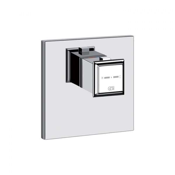 Gessi Eleganza Встраиваемый термостатический смеситель, подключение на 3/4”, внешняя часть, цвет: хром
